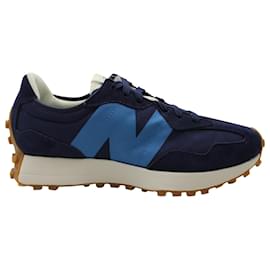 New Balance-New Balance 327 Sneakers in Lagoon Navy Blue Nylon-Blue,Navy blue