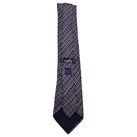 Hermès-Hermes Krawatte mit geometrischem Muster aus mehrfarbiger Seide-Andere
