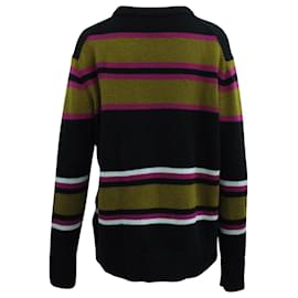 Autre Marque-Suéter de punto a rayas en lana multicolor Nima de Acne Studios-Multicolor