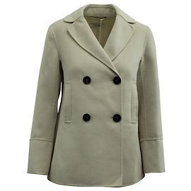 Autre Marque 'S Max Mara Dea Jacket in White Wool Brown Beige
