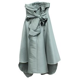 Alexis Mabille Mini robe en sergé de satin avec nœud en polyester gris Gris