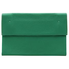 Autre Marque-Small Green Soft Clutch Bag-Green