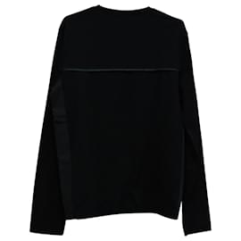Prada-Prada Trim Detail Sweater in Black Cotton-Black