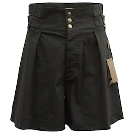Etro-Short de cintura alta Etro Ponza em algodão preto-Preto
