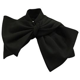 Marc by Marc Jacobs Bow Cape aus schwarzem Polyester Schwarz