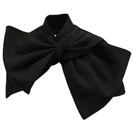 Marc Jacobs-Marc by Marc Jacobs Bow Cape in Black Polyester-Black
