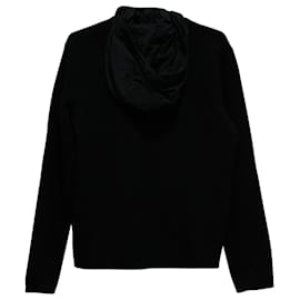Prada-Prada Hoodie Jacket in Black Wool-Black