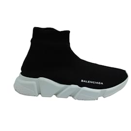 Balenciaga-Balenciaga Speed Sneakers in Black Polyamide-Black