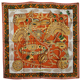 Hermès-Hermes Carre Twill Scarf in Multicolor Silk-Multiple colors