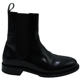 Autre Marque-A.P.C Charlie Chelsea Boots in Black Calfskin Leather-Black