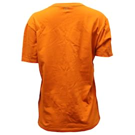 Autre Marque-Camiseta Ami Paris Ami de Coeur de Algodón Naranja-Naranja