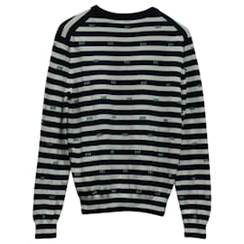 Kenzo-Kenzo Striped Oui Sweatshirt in Multicolor Cotton-Other