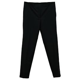 Autre Marque Acne Studios Straight-Leg Pants in Black Wool Black
