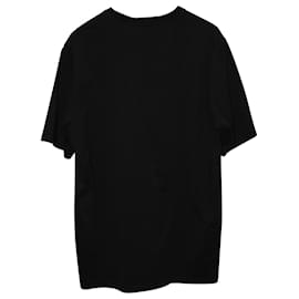 Msgm-MSGM Logo-Print T-shirt in Black Cotton-Other