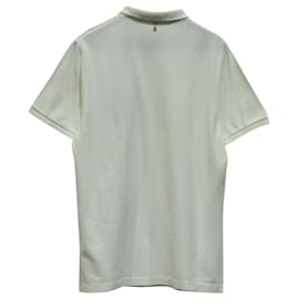 Neil Barrett-Neil Barett Poloshirt mit Spray-Print aus weißer Baumwolle-Weiß,Roh