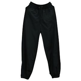 Alexander Wang Calça de moletom com logo bordado em nylon preto Preto