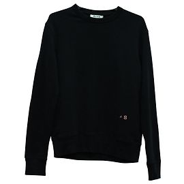 Autre Marque Suéter de algodón negro con cuello redondo Faise de Acne Studios Negro