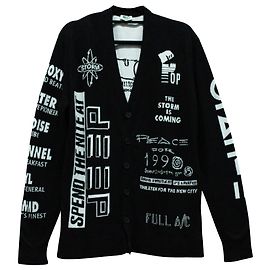 Kenzo House Reggae-Strickjacke aus schwarzer Baumwolle Schwarz