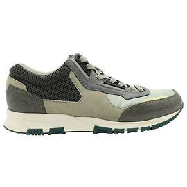 Lanvin Textured Sneakers in Multicolor Suede Other Python print