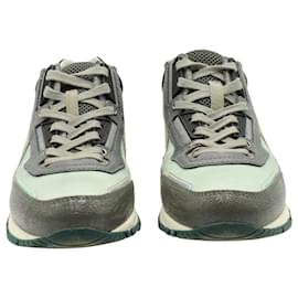 Lanvin-Sneakers Texture Lanvin in Pelle Scamosciata Multicolor-Multicolore
