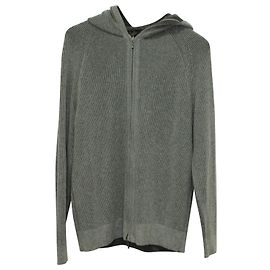 Loro Piana Wendbare Kapuzenjacke aus dunkelgrauem Kaschmir Grau