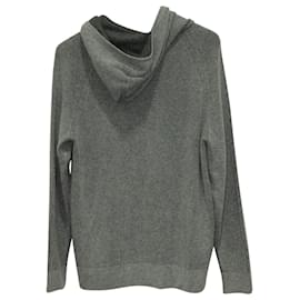 Loro Piana-Loro Piana Reversible Hooded Jacket in Dark Gray Cashmere-Grey