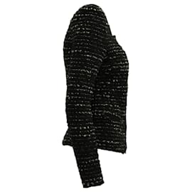 Iro-IRO Molly Tweed Jacket in Black Wool-Black