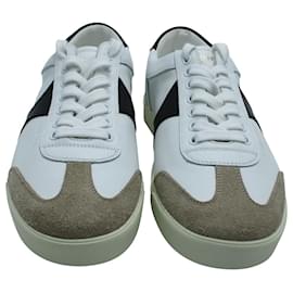 Céline-Celine Triomphe Low-top Sneakers in White Leather-White