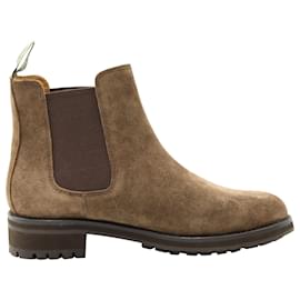 Polo Ralph Lauren-Polo Ralph Lauren Bryson Chelsea Ankle Boots in Brown Suede-Brown