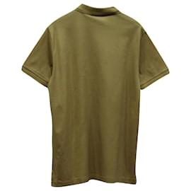 Ralph Lauren-Ralph Lauren Logo-embroidered Polo Shirt in Khaki Cotton Pique-Green,Khaki
