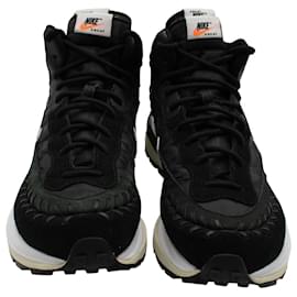 Autre Marque-Nike x Sacai x Jean Paul Gaultier x VaporWaffle in Black Suede-Black