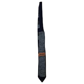 Missoni-Missoni Striped Print Neck Tie in Multicolor Wool-Multiple colors