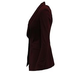 Theory-Theory Single Breasted Blazer in Burgundy Wool-Dark red