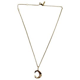 Chloé Collana Chloe Maison 'C 'Alphabet in ottone dorato D'oro Metallico