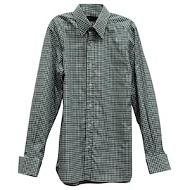 Tom Ford-Tom Ford Gingham Shirt in Multicolor Cotton-Multiple colors