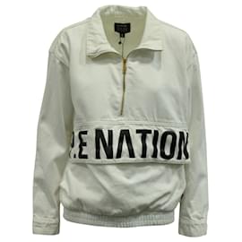 Autre Marque-P.E Nação 1967 Suéter pulôver em jeans branco-Branco