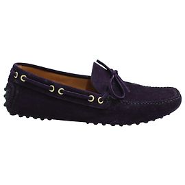 Tênis de direção Tod's Gommino em camurça roxa Roxo