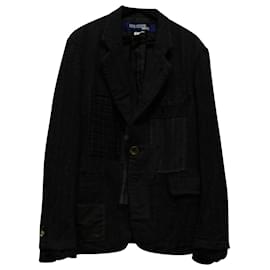 Junya Watanabe Patchwork Jacket in Multicolor Wool Other Python print