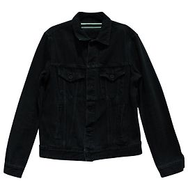 Off White Off-White Fire Tape Jacket in Black Denim Grey