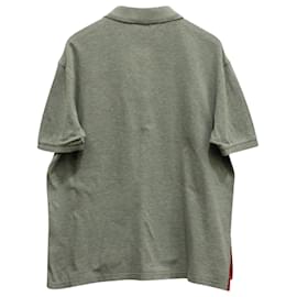 Thom Browne-Polo de piqué con ribete de bolsillo en algodón gris de Thom Browne-Gris