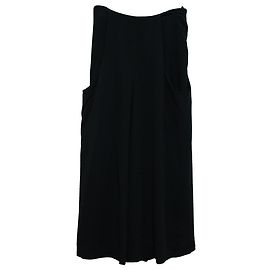 The Row Weite Hose aus marineblauer Viskose Schwarz