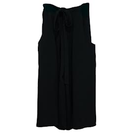 The row-The Row Wide Pants in Navy Blue Viscose-Black