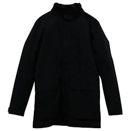 Ermenegildo Zegna-Ermenegildo Zegna Two in One Coat in Black Polyamide-Black