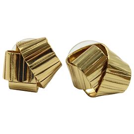 Orecchini a lobo Kate Spade Wrap in metallo dorato D'oro Metallico
