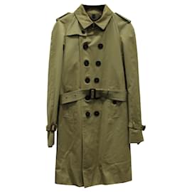 Burberry Prorsum-Trench Coat Burberry Prorsum com cinto em algodão bege-Bege