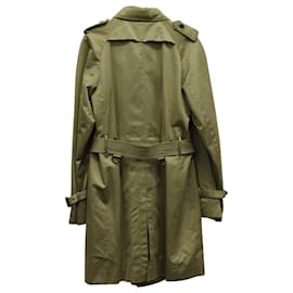 Burberry Prorsum-Burberry Prorsum Belted Trench Coat in Beige Cotton-Beige