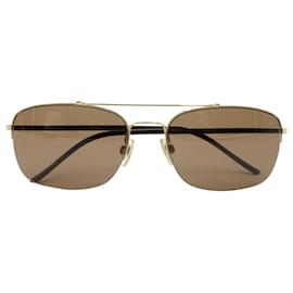 Armani-Giorgio Armani Tinted Sunglasses in Gold Metal-Golden