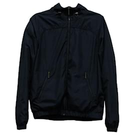 Missoni-Missoni Reversible Zip Jacket in Blue Polyester-Blue,Navy blue