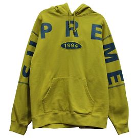 Supreme Logotipo supremo 1994 Sudadera con Capucha de Algodón Amarillo Amarillo