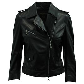 Louis Vuitton Biker Jacket in Black Leather Black